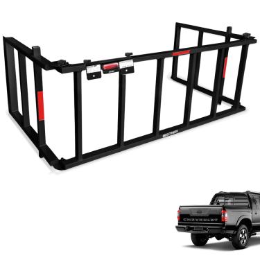 Imagem de Extensor De Caçamba S10 2001 a 2011 Divisor Rampa Preto