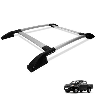 Imagem de Rack De Teto Bagageiro Hilux 2005 a 2015 Tubolar Prata