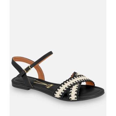 Imagem de Sandália Feminina Rasteira Vizzano Preto-11174, 38, Preto