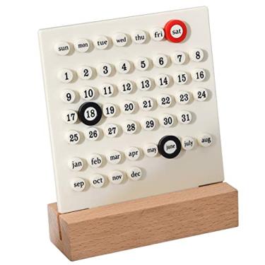 Imagem de YOUTHINK Calendário Infantil de Madeira, Calendário Perpétuo de Madeira Ecológico para Aprendizagem Em Casa, Educacional DIY para Desenvolver Habilidades de Planejamento (#11)