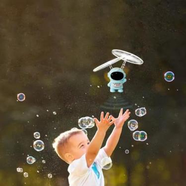 Imagem de Generic Iluminação Led de Indução Infravermelha para Crianças, Brinquedo Espacial Voador, Material Plástico Premium Seguro, Adequado para Brincadeiras de Pais e Filhos (Azul)
