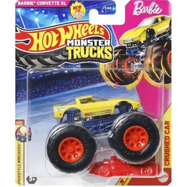 Imagem de Hot Wheels - 1:64 - Barbie Corvette XL - Monster Trucks - JCD97