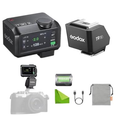Imagem de Kit GODOX iT30Pro F TTL Flash & TR TTL Hot Shoe Riser, Flash automático e HSS, tela sensível ao toque colorida, aumento de 30 mm, 0-90°, 560 flashes, sistema X sem fio 2,4G, para Fujifilm (preto)