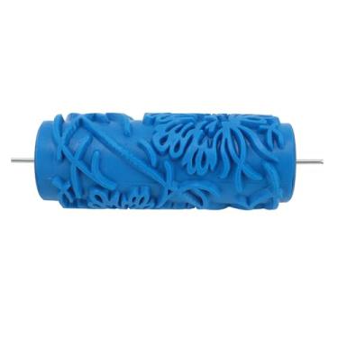 Imagem de CUOFYUNL Rolo de pintura estampado de 5 polegadas para decoração de parede Rolo de borracha de textura de gravação clássica para decoração de casa 086Y