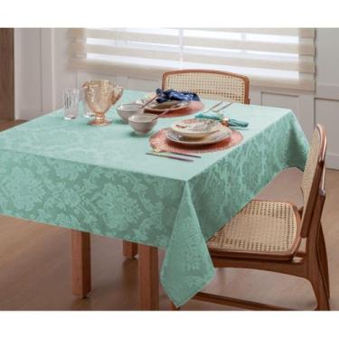 Imagem de Toalha de Mesa Jacquard Retangular – 4 6 8 e 10 Lugares Cores Variadas Tecido Resistente e Elegante (Tifanny,8 Lugares)