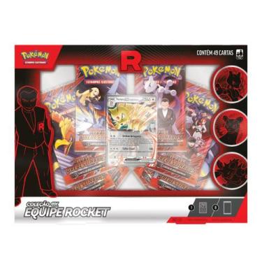 Imagem de Cartas Pokémon Equipe Rocket Coleção Ex com 49 Cards - Copag