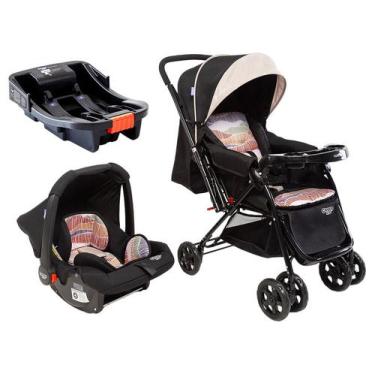 Imagem de Carrinho de Bebê Alça Reversível com Base e Bebê Conforto Cosco Kids R