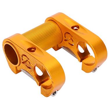 Imagem de KIMISS Haste Dobrável para Guidão de Bicicleta, Haste Dupla de Liga de Alumínio de 25,4 Mm para Maior Estabilidade e Segurança Ao Andar de Bicicleta (Ouro)
