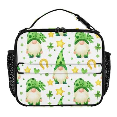 Imagem de Joisal Lancheira fofa verde St para mulheres, meninas, lancheira masculina e infantil, lancheira para trabalho, reutilizável, bolsa térmica para meninos