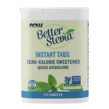 Imagem de Now Foods, Better Stevia Instant Tabs, Zero-Calorie Sweetener, Certified Non-Gmo, Gluten-Free, 175 Tablets