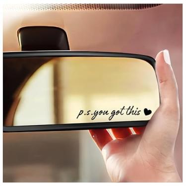 Imagem de 3 adesivos de espelho retrovisor You Got This, decalque de carro para mulheres, adesivo de espelho retrovisor, decalque de janela de carro, adesivo de espelho de vaidade, adesivo de afirmação, adesivo