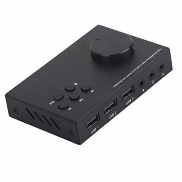 Imagem de KIMISS Placa de Som Externa USB Com Interface de 3,5 Mm - Adaptador de áudio Multimodo para Fones de Ouvido, Telefones e Vários Efeitos Sonoros de Equalização