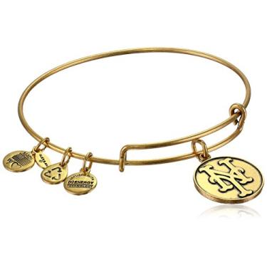 Imagem de Alex and Ani Pulseira expansível com logotipo Rafaelian da Major League Baseball Mets, dourado, Expandable, Dourado, Sem pedra preciosa