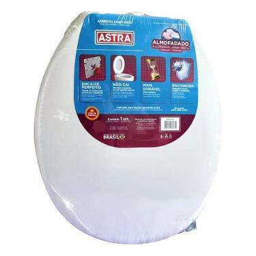 Imagem de Assento Sanitário Oval Almofadado Branco - Astra TAJ/AS*BR1