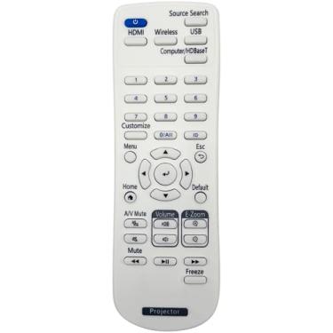Imagem de Kindsion Controle remoto compatível 223449100 para Epson Home Cinema 1100, Pro EX9270, PowerLite 1290/ 994F/ FH54+/ L690E/ L690SU/ L690U/ L695SU/ L790U/ L795SE/ L890E/ L890U/ / L895 Projetores E