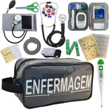 Imagem de Kit Enfermagem Completo Top + Medidor Glicose  - PREMIUM, P.A. MED, IN