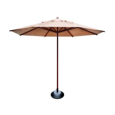 Imagem de Ombrelone Guarda Sol Piscina Casa Praia Base Preto 240cm - Luminárias 