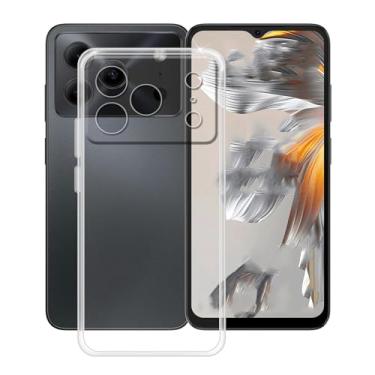 Imagem de HGJTFANY Capa de telefone para Doogee Note 56 Pro (16,7 cm), capa de silicone macio transparente à prova de choque [ultrafina] [anti-amarelo] Capa de TPU flexível para Doogee Note 56 Pro