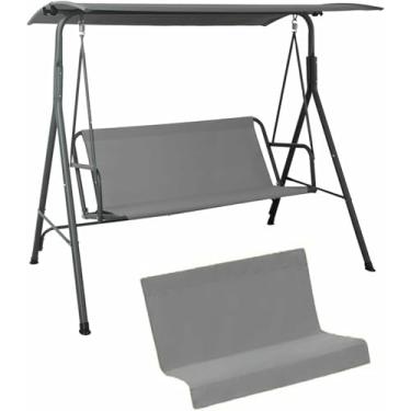 Imagem de Capa de substituição para balanço de pátio de 2/3 lugares, capa impermeável e resistente em tecido Oxford 600D para assento de balanço, capas para almofadas de balanço, para balanço de jardim/pátio~/