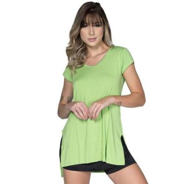 Imagem de Blusa Mullet Fitness Vekyo Modas Feminina Tapa Bumbum Manga Curta Roup