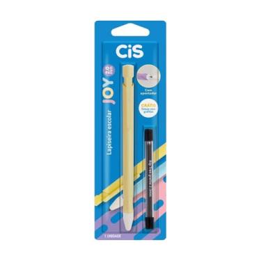 Imagem de Lapiseira Escolar CIS Joy 2.0, Amarelo, Blister com 1 unidade + grafite