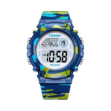 Imagem de Relógio Digital Esportivo Infantil À Prova D'Água Com LED Luminoso, Mu