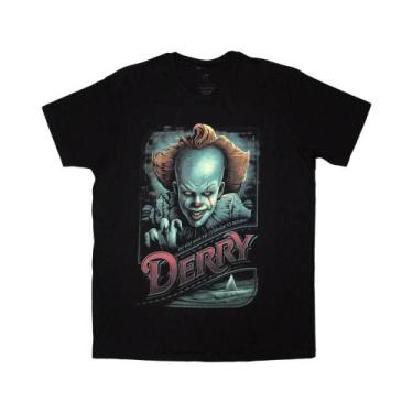 Imagem de Camiseta Unissex Preta De Algodão Com Gola Redonda E Manga Curta IT Pe