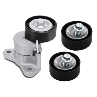 Imagem de S SONLEE Kit de tensor e polia de correia de transmissão 39053 adequado para Journey Avenger 2009-2014, adequado para Calibre 2008-2012, adequado para Jeep Compass Patriot 2008-2016, apto para