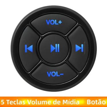 Imagem de Controle Remoto Universal Sem Fio Bluetooth Para Volante De Carro Com 