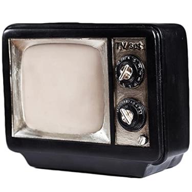 Imagem de Cofrinho mealheiro para meninos, cofrinho retrô em forma de TV, presente de aniversário de menino, material de resina, pote de armazenamento de moedas personalizado, ornamento de mesa nostálgico
