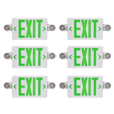 Imagem de Sinal de saída de emergência TANLUX Green com luzes de emergência, pac