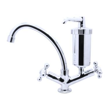 Imagem de Torneira Bancada Cozinha Pia Bancada Filtro Copo ABS Cromado Luxo - Sh