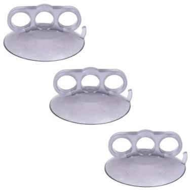 Imagem de 3 Ventosa Garra 3 Dedos PVC Cristal 110mm Martelinho De Ouro - H Plást