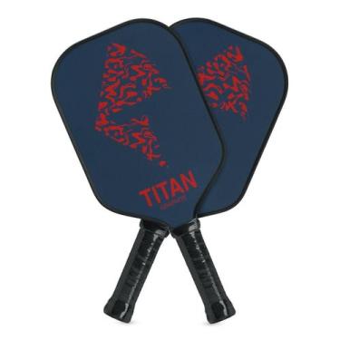 Imagem de Kit Pickleball Titan Shadow Red Com 02 Raquetes