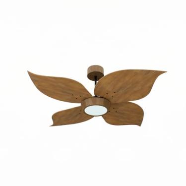 Imagem de Ventilador de Teto Natuvent Flower Led 4 Pás Madeira Imbuia 6500k Branco Frio 127v