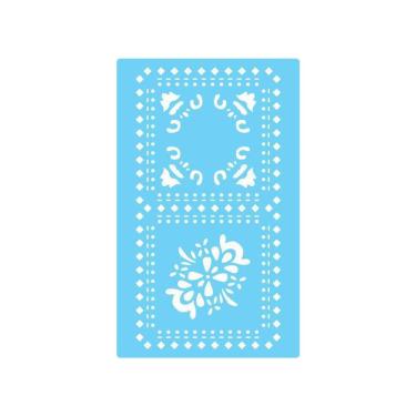 Imagem de Stencil De Parede Tamako Ladrilho - 55 X 90Cm - Ref 450