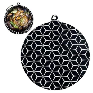 Imagem de Tapete de silicone para placa de indução – de placa de fogão resistente a arranhões, design antiderrapante | Tapete cortável para sala de jantar e cafeteria