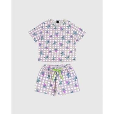 Imagem de Pijama Feminino Stitch Manga Curta Malwee Ref. 133016-Feminino