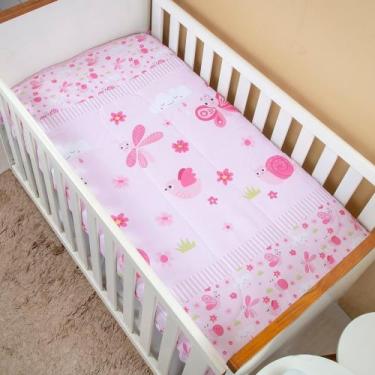 Imagem de Edredom Infantil Bebê Menina para Berço 145cm x 95cm - Avm Enxovais, B