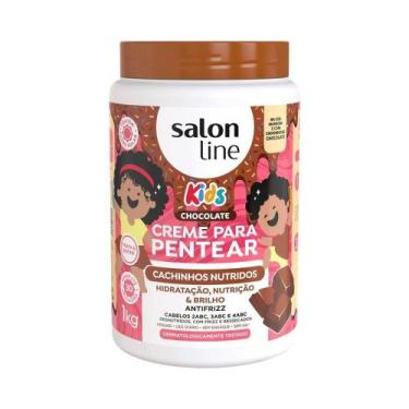 Imagem de Creme de Pentear Salon Line Kids Cachinhos Nutridos Chocolate 1kg