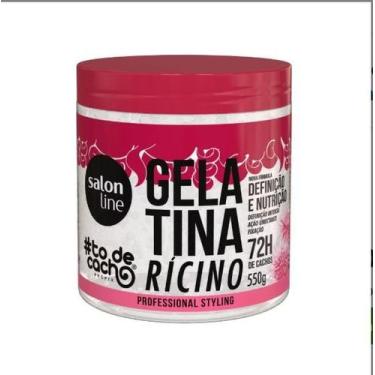 Imagem de Gelatina Salon Line Óleo de Rícino todecacho Definição e Nutrição 550g