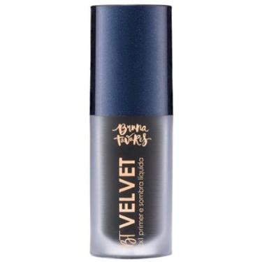 Imagem de Sombra Líquida e Primer 2x1 Bruna Tavares BT Velvet Tons Escuros Black-Feminino