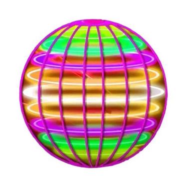 Imagem de Brinquedo De Bola Voadora Com Controle Manual LED Mini Drone 360 graus
