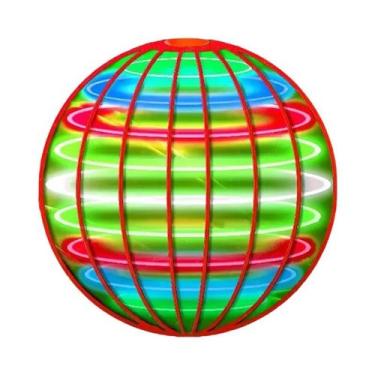 Imagem de Brinquedo De Bola Voadora Com Controle Manual LED Mini Drone 360 graus