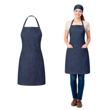 Imagem de Avental Jeans Profissional Chef Cozinha Barista Bar 10un - CASA CHA