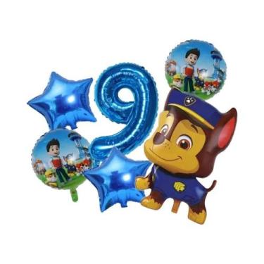 Imagem de Balões De Folha Com Tema Paw Patrol, 6 Peças, Decoração Para Festa De 