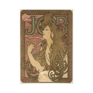 Imagem de Pôster De Arte Abstrata Retro Art Nouveau Em Tela Para Decoração De Sa