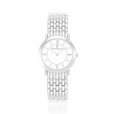 Imagem de Relógio Pulso Jean Vernier Pulseira De Aço Unissex Jv03100
