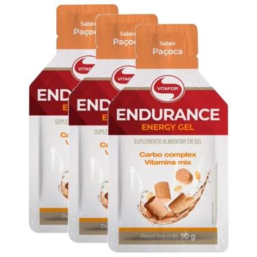 Imagem de Kit 3X: Endurance Energy Carboidrato em Gel Paçoca Vitafor 30g