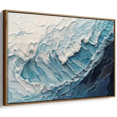 Imagem de Quadro Mar - Pintura do Movimento das Ondas Eternas - Mioquadros, 200x
